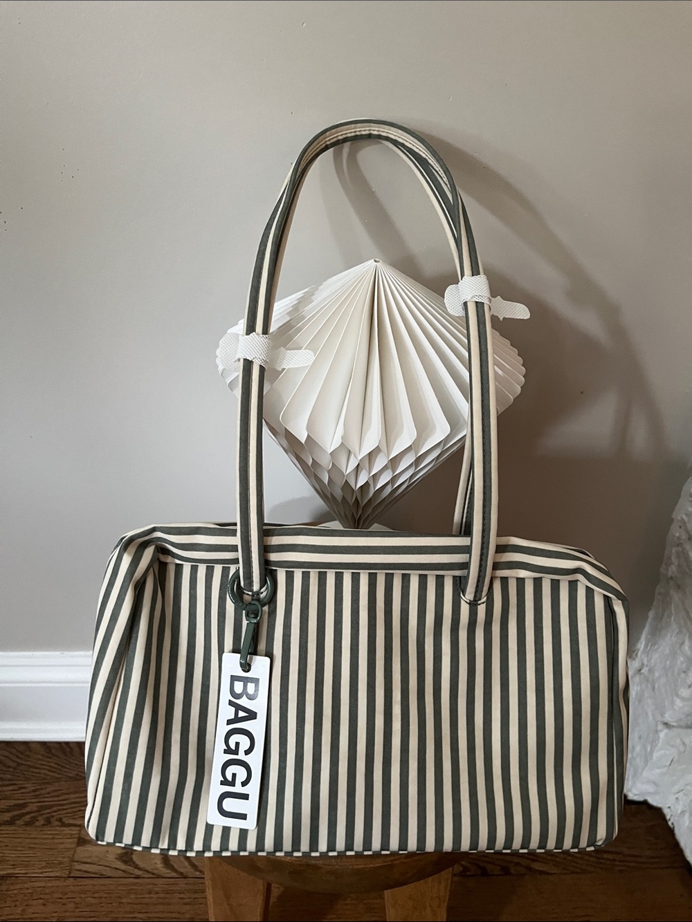 BAGGU bowler bag Striped